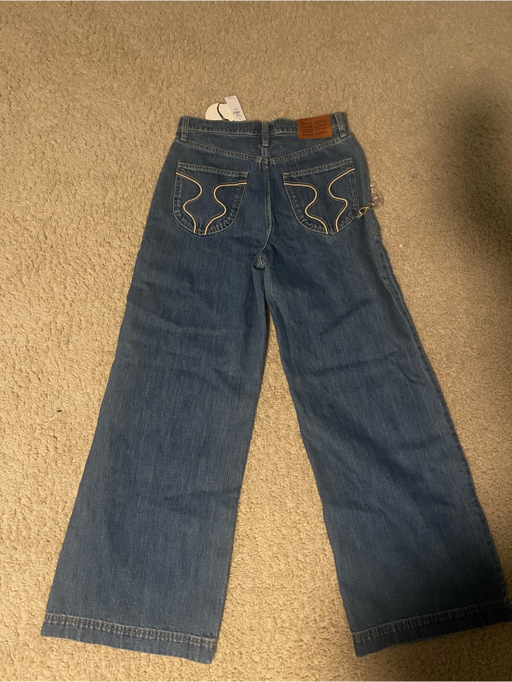 Gap x Cult Gaia Jeans with Chain NWT - Picture 2 of 5